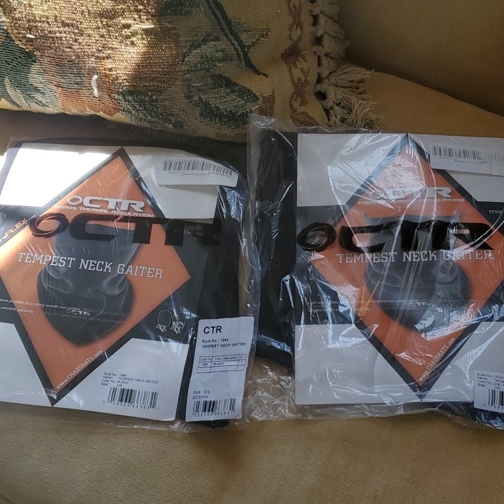 CHAOS Neck Gaiter Face Mask NEW 2 EACH *